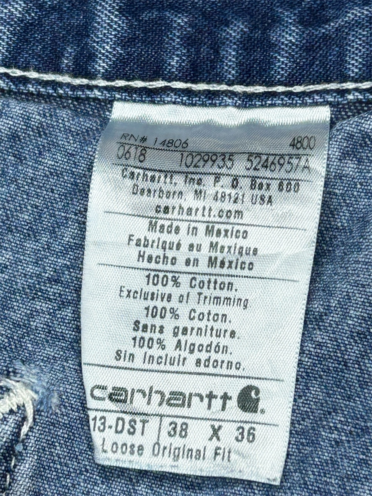 Carhartt Carpenters Farkut (38X36)