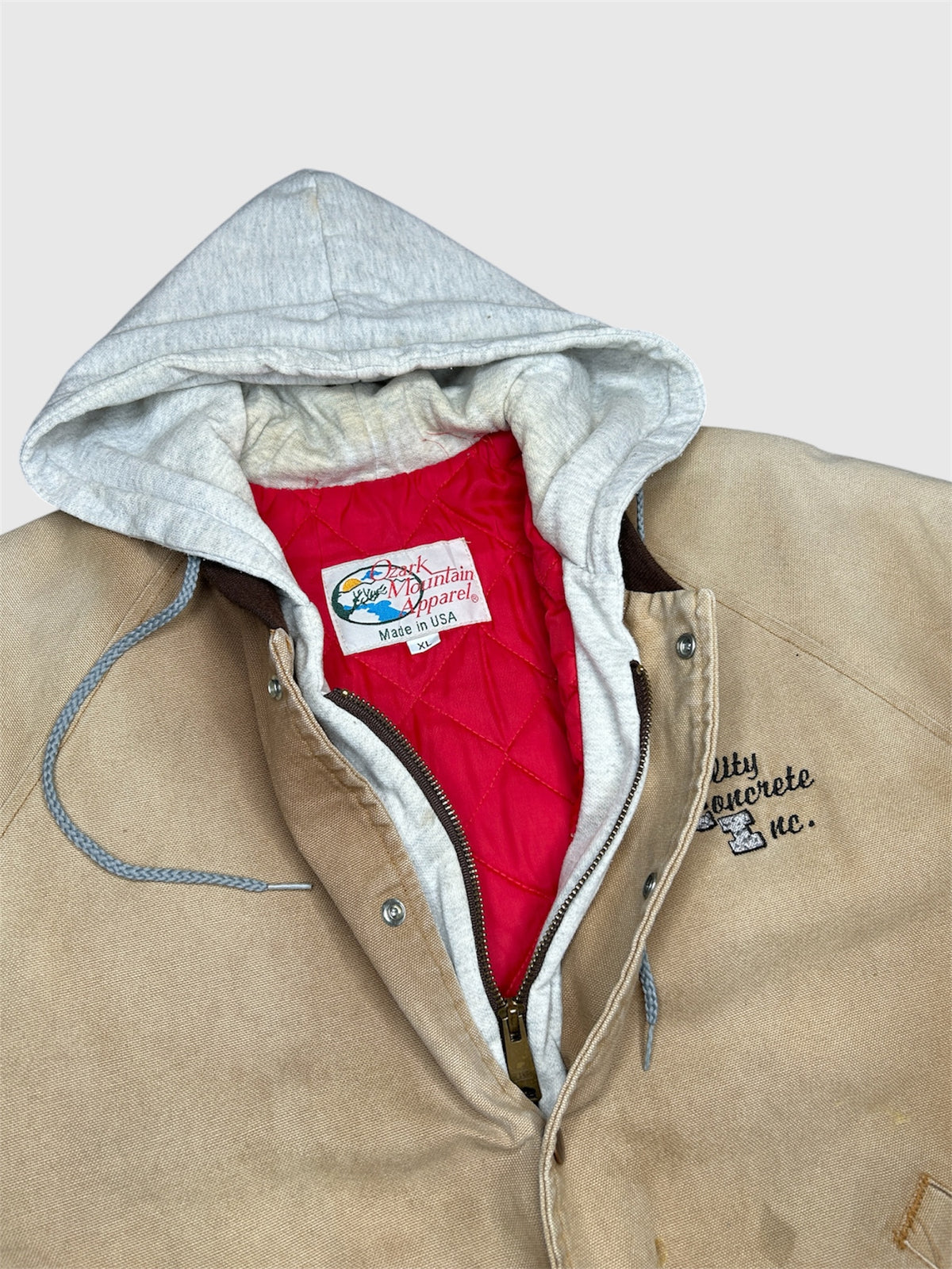 Ozark Mountain Vintage 90s hooded Work jacket (XL)