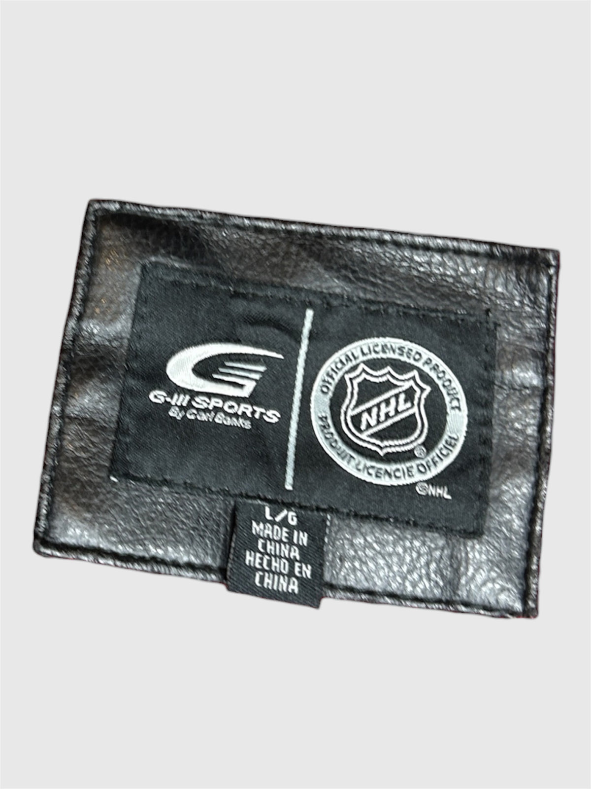 Chicago Blackhawks 00s. Vintage NHL Leather Jacket (L)