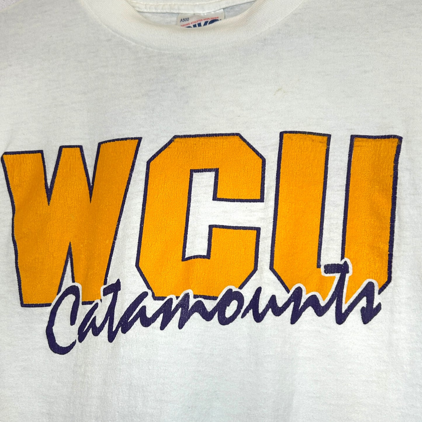 WCU Catamounts Vintage 90s T-Paita (L)