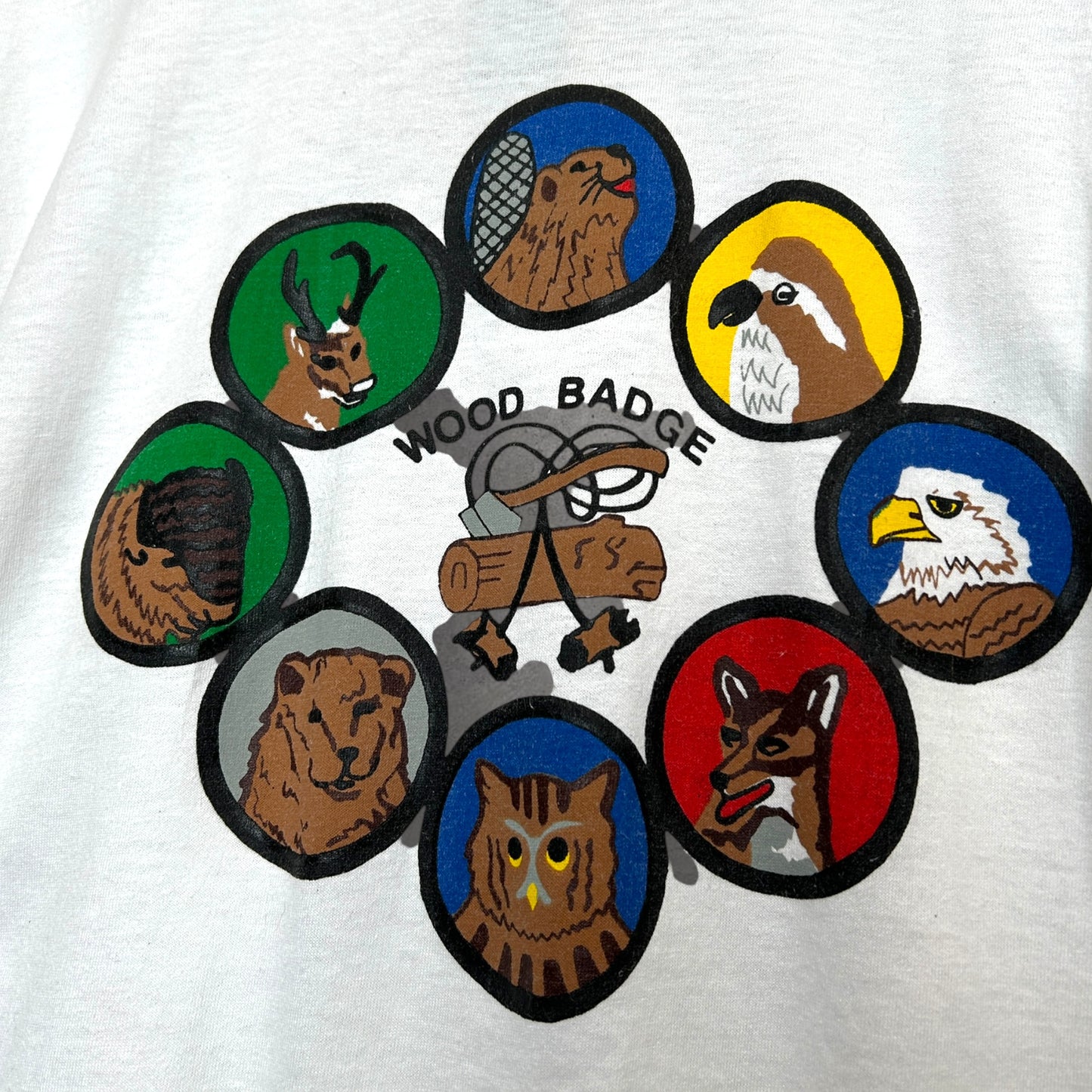 Wood Badge Vintage 90s T-Paita (XL)