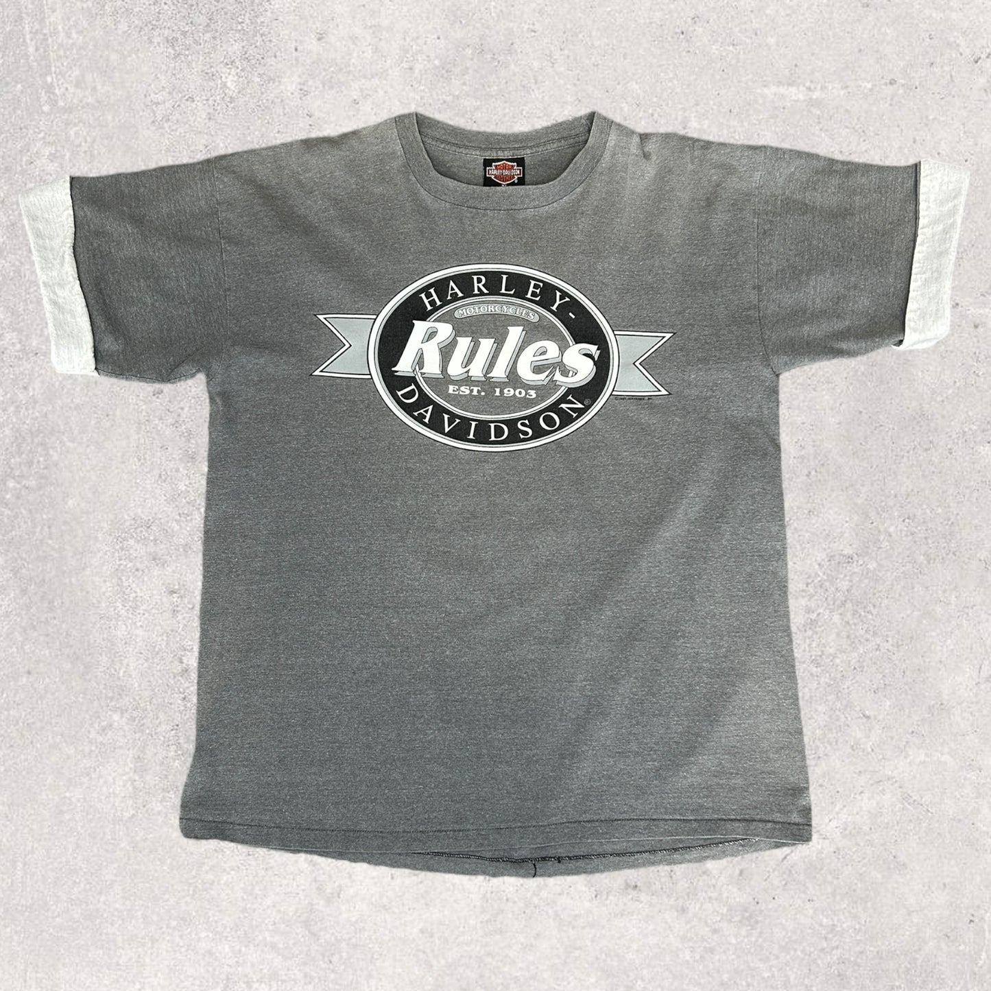 Harley Davidson Rules 1991s. T-Paita (XL)