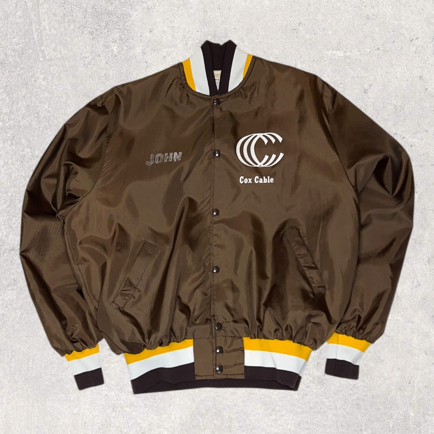Vintage Van's Cox Cable Satin Jacket (XL)