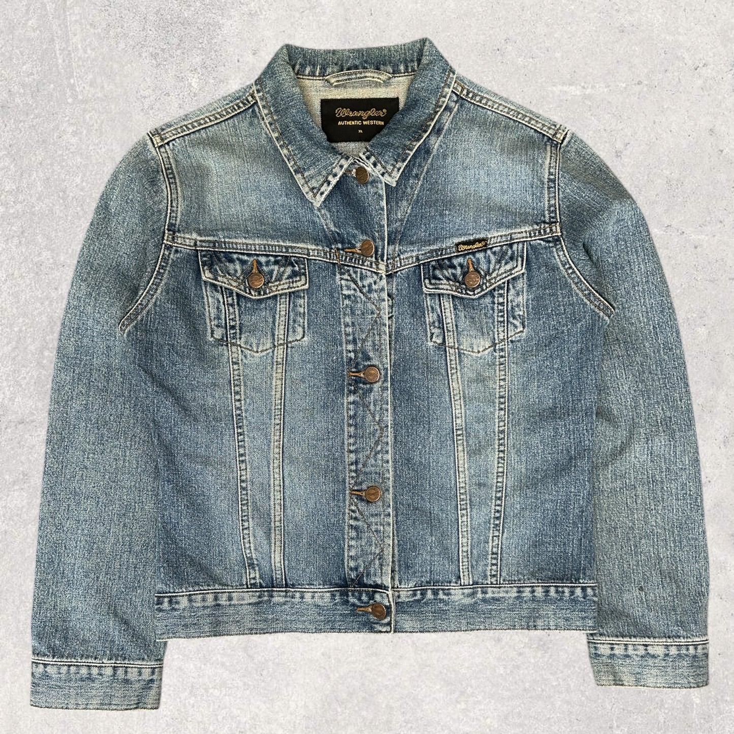 Wrangler Western Vintage Farkkutakki (Ladies L)
