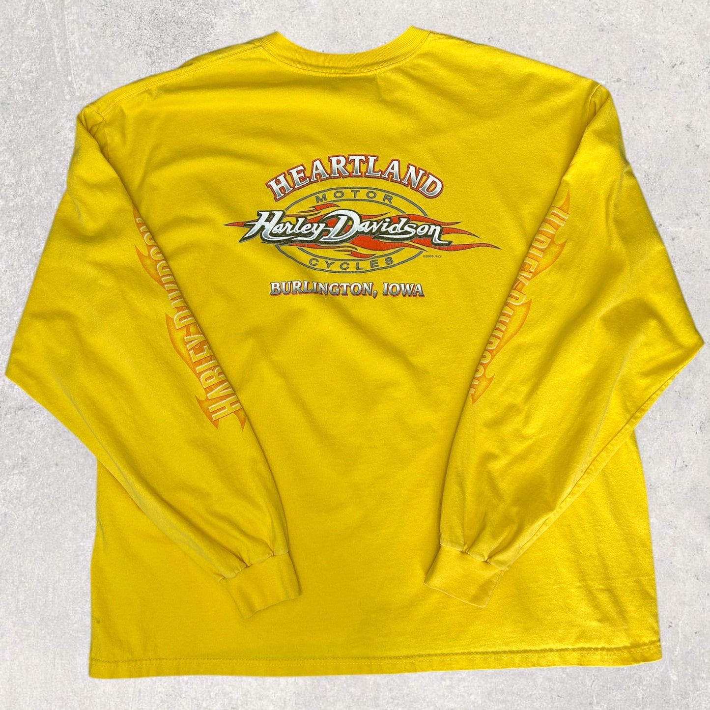 Harley Davidson Burlington, Iowa 2007s. Pitkähihainen T-Paita (2XL)