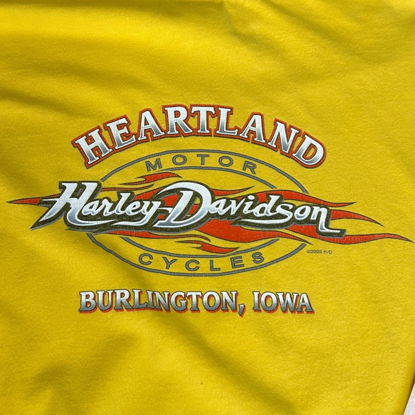 Harley Davidson Burlington, Iowa 2007s. Pitkähihainen T-Paita (2XL)