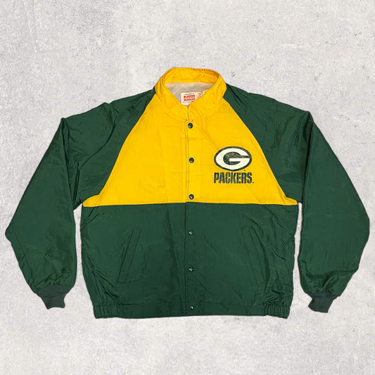 Vintage Green Bay Packers  tuulitakkitakki (L)