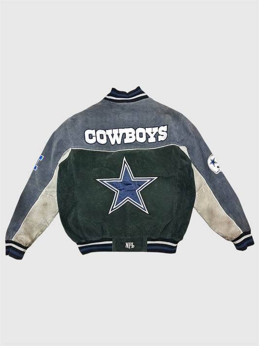 Dallas Cowboys 00s. NFL Mokka nahkatakki (L)