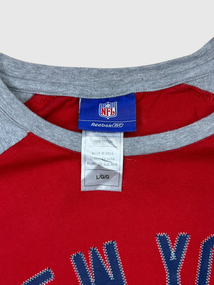 New York Giants 00s. NFL Reebok Pitkähihainen paita (L)