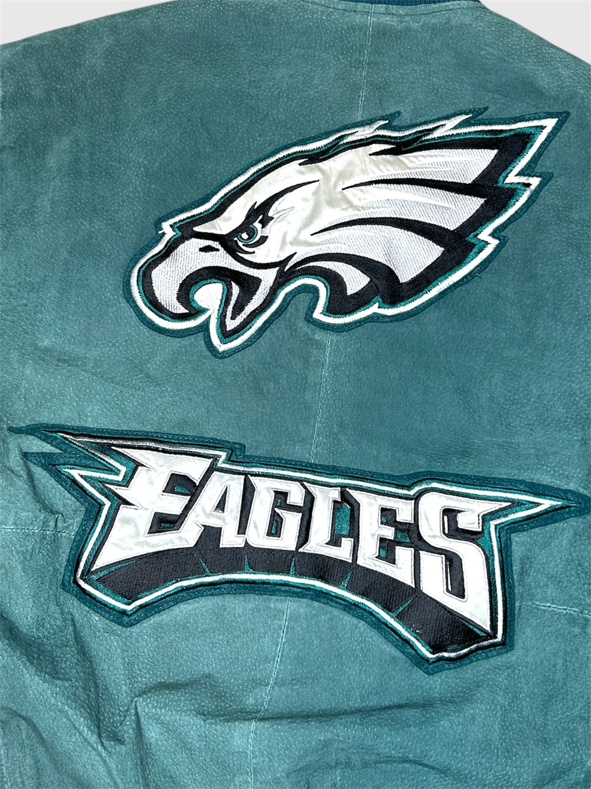Philadelphia Eagles 00s. NFL Mokka leather jacket (L)