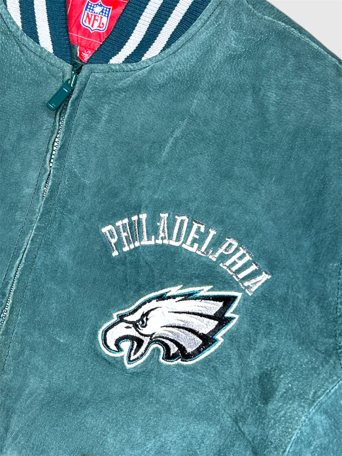 Philadelphia Eagles 00s. NFL Mokka leather jacket (L)