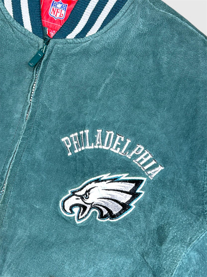 Philadelphia Eagles 00s. NFL Mokka leather jacket (L)