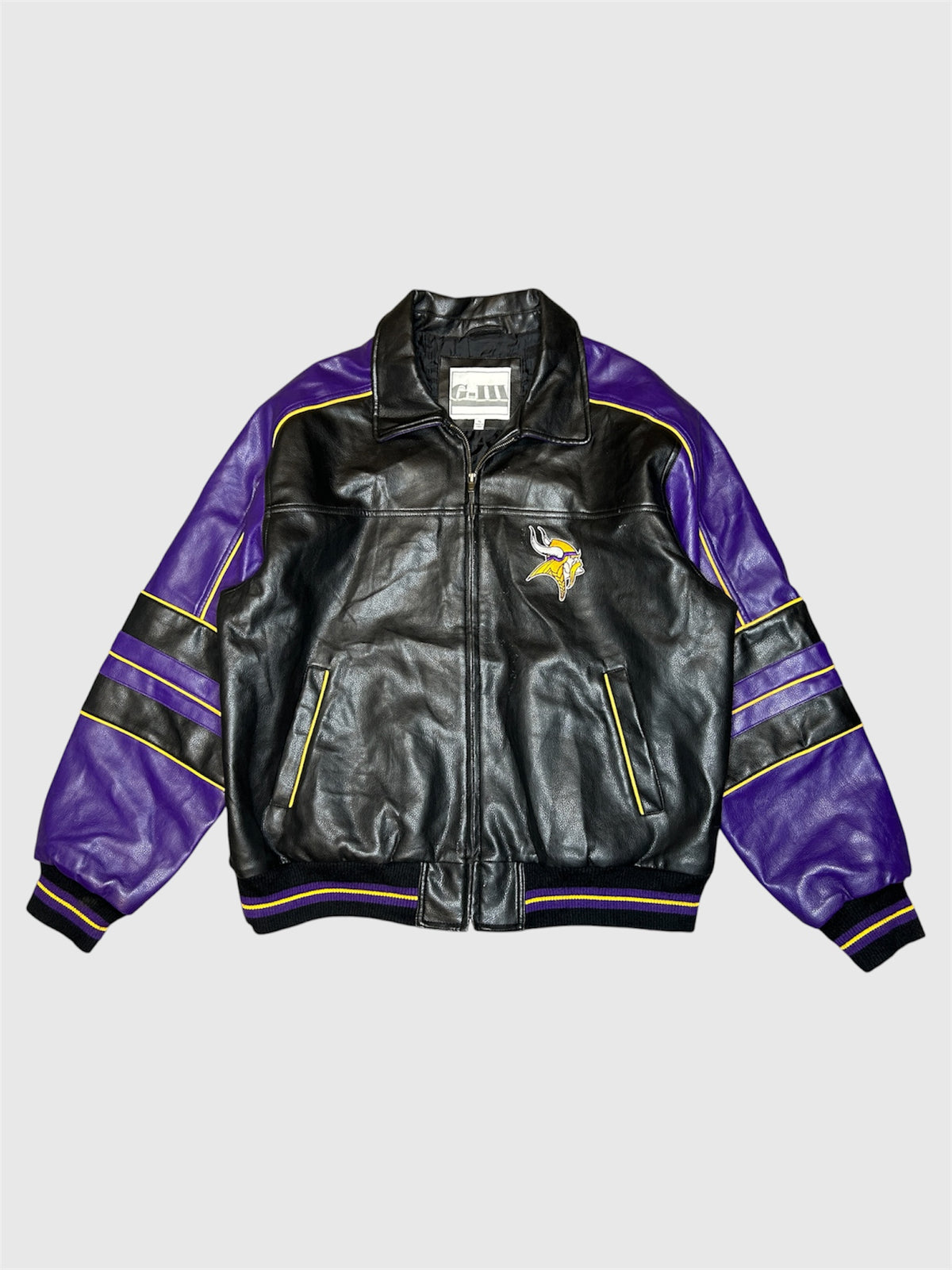 Minnesota Vikings 00s. Vintage Leather Jacket (XL)