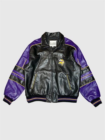 Minnesota Vikings 00s. Vintage Leather Jacket (XL)