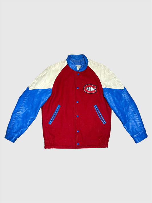 Vintage Montreal Canadiens 80s. JHE Varsity takki (M)