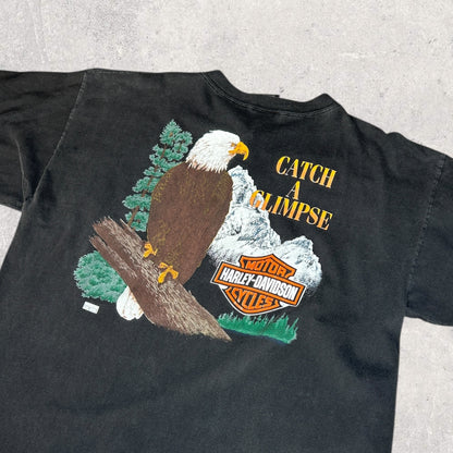 Harley Davidson Catch A Glimpse 80s. T-Paita (XL)