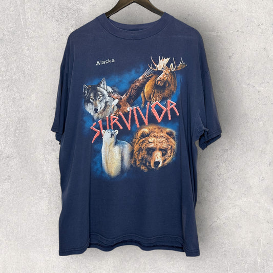 Alaska Survivor Vintage T-Paita (L)
