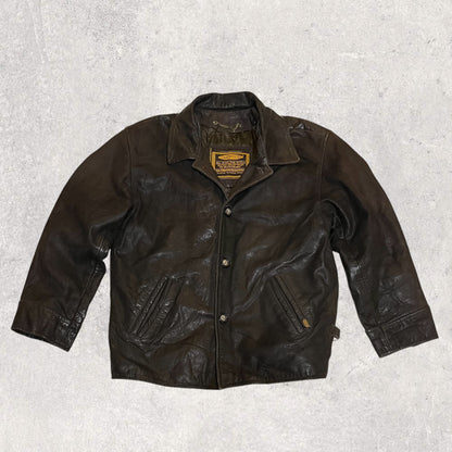 Vintage Oakwood Buffalo Leather Jacket (L)