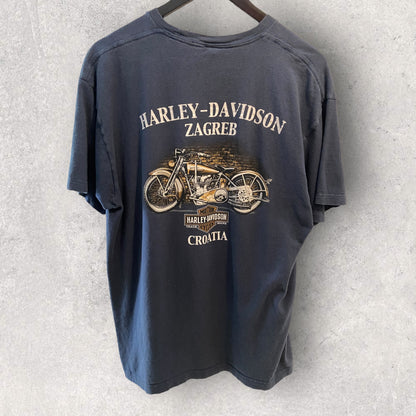 Harley Davidson Zagreb Kroatia T-Paita (XL)