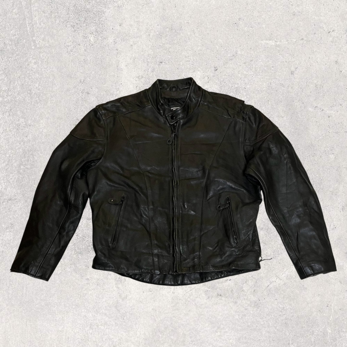 River Road Biker Leather Jacket (M/L)