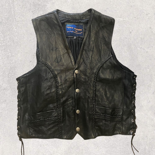 Leather vest (size 56)