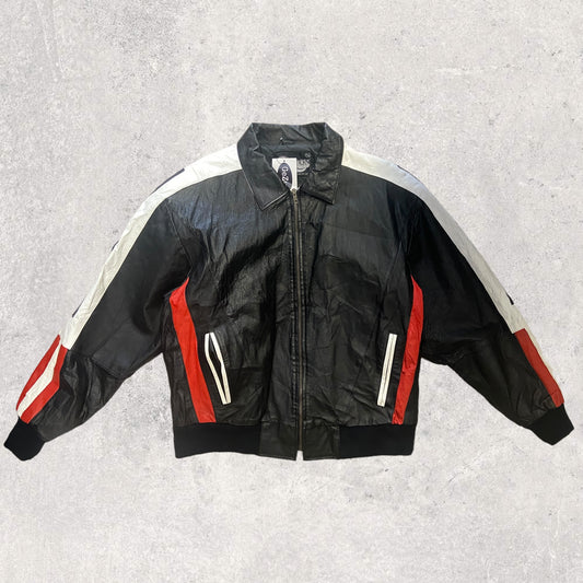 Leather jacket Sexton 90s. (XL)