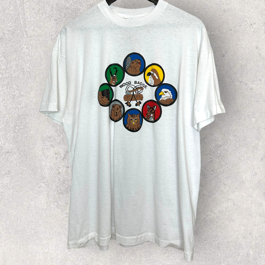 Wood Badge Vintage 90s T-Paita (XL)