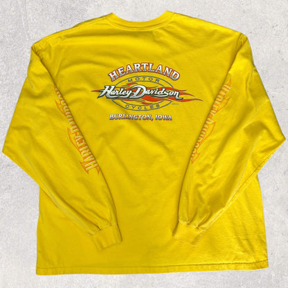 Harley Davidson Burlington, Iowa 2007s. Pitkähihainen T-Paita (2XL)