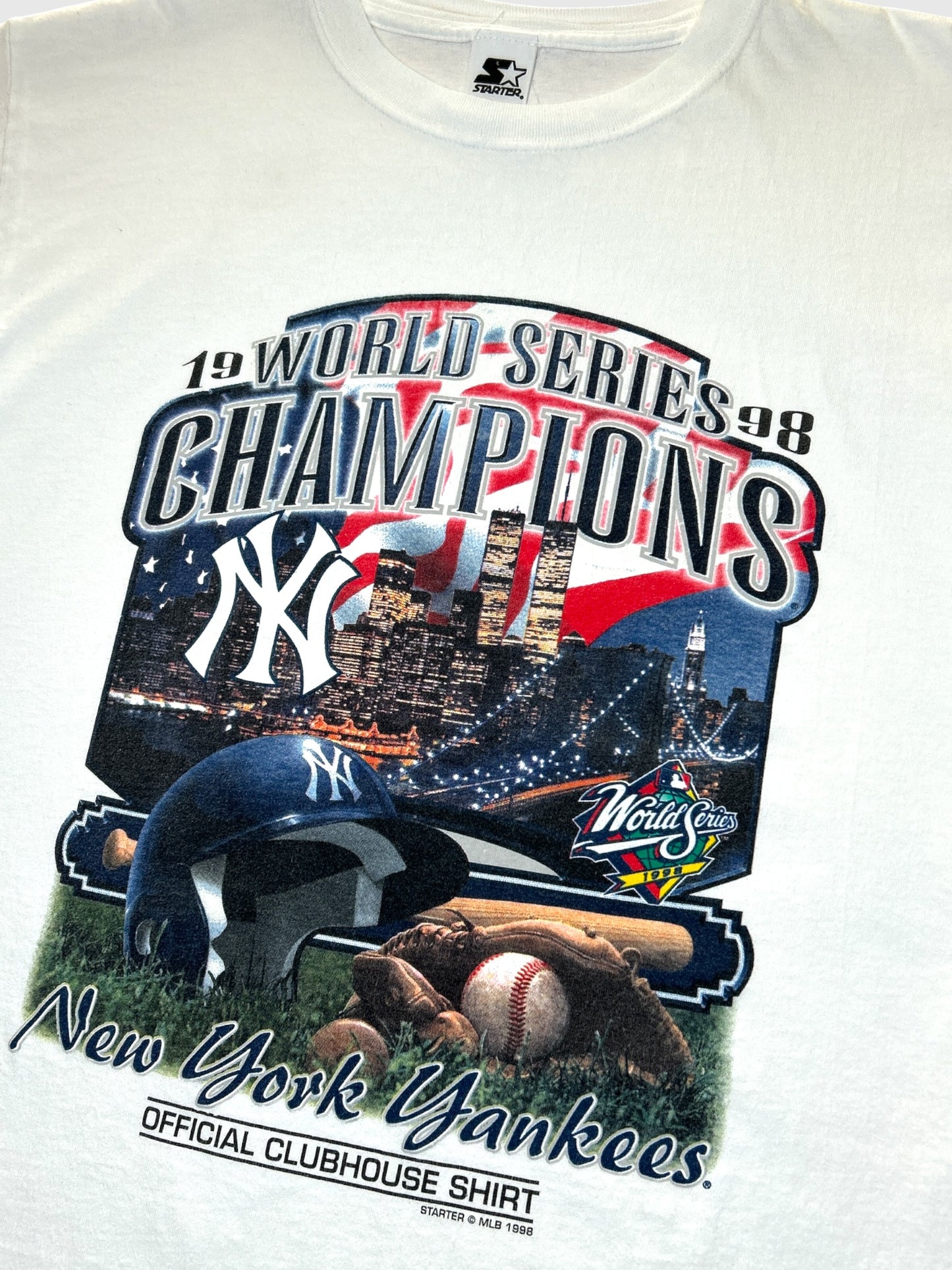 New York Yankees 1998 MLB World Series Champions Starter T-paita (XL)