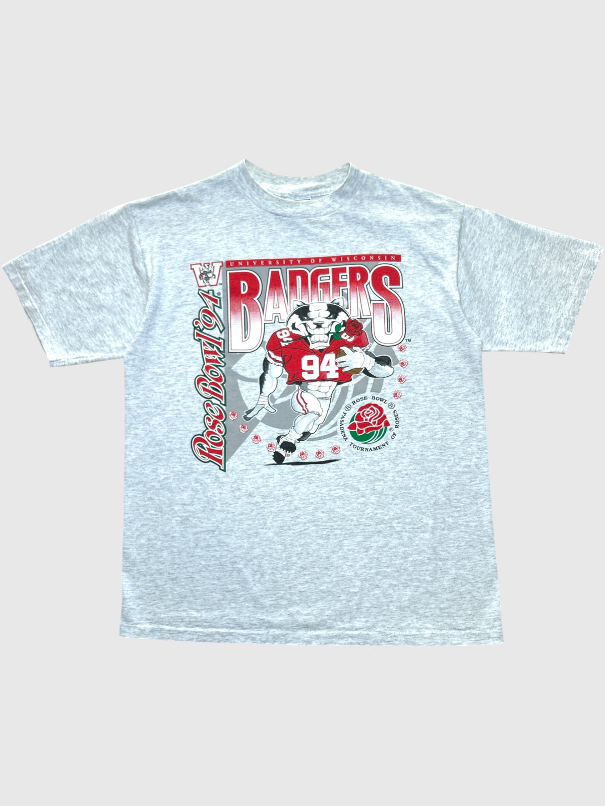 Wisconsin Badgers Rose Bowl 1994 T-paita (XL)