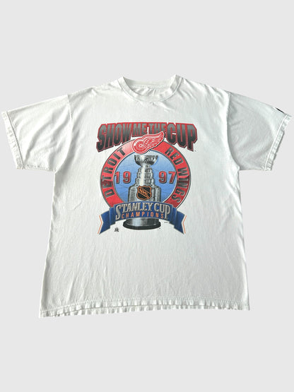Detroit Red Wings 1997 Stanley Cup Starter T-paita (XL)