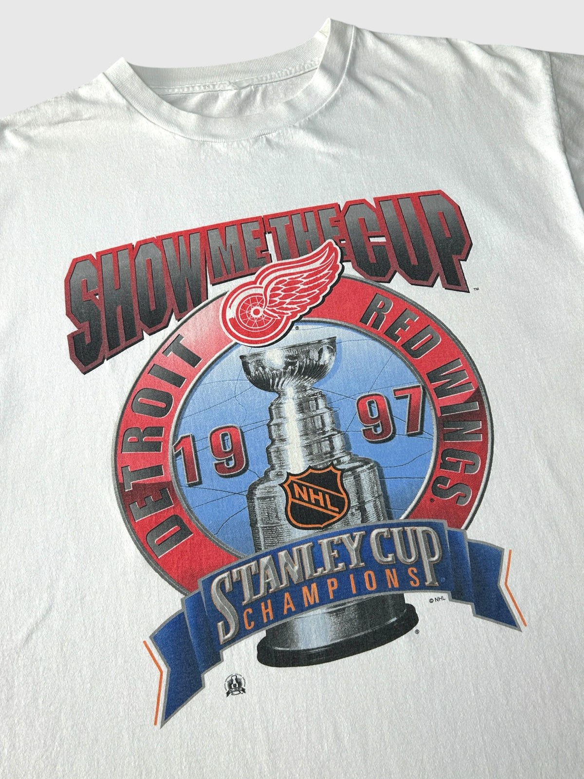 Detroit Red Wings 1997 Stanley Cup Starter T-paita (XL)