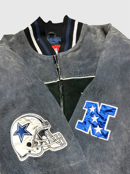 Dallas Cowboys 00s. NFL Mokka leather jacket (L)